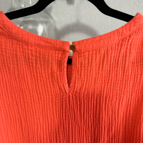 🚩SOLD🚩 NWOT AVA & VIV Bright Peach Sleeveless Dress - Picture 3 of 4